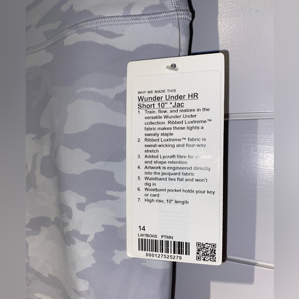 Lululemon Wunder Under High Rise Ribbed 10” Short - Picture 3 of 5